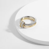 Together Gold Vermeil Pavé Double Ring