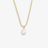 Diana Gold Vermeil Pearl Droplet Necklace