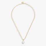 Diana Gold Vermeil Pearl Droplet Necklace