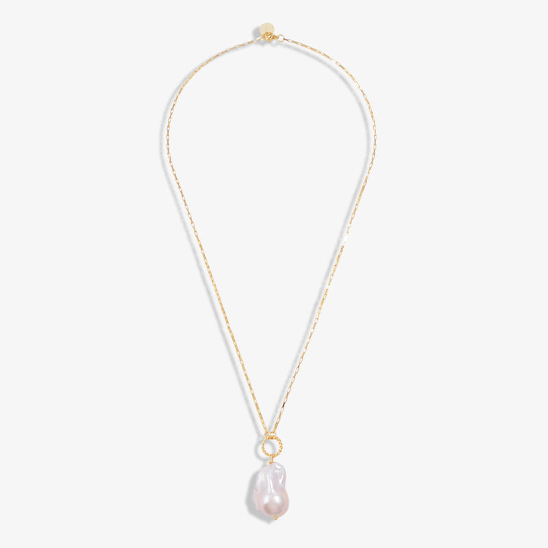 Ocean Gold Vermeil Pearl Droplet Necklace