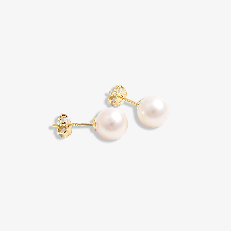 Essential Gold Vermeil AAAA Pearl Studs