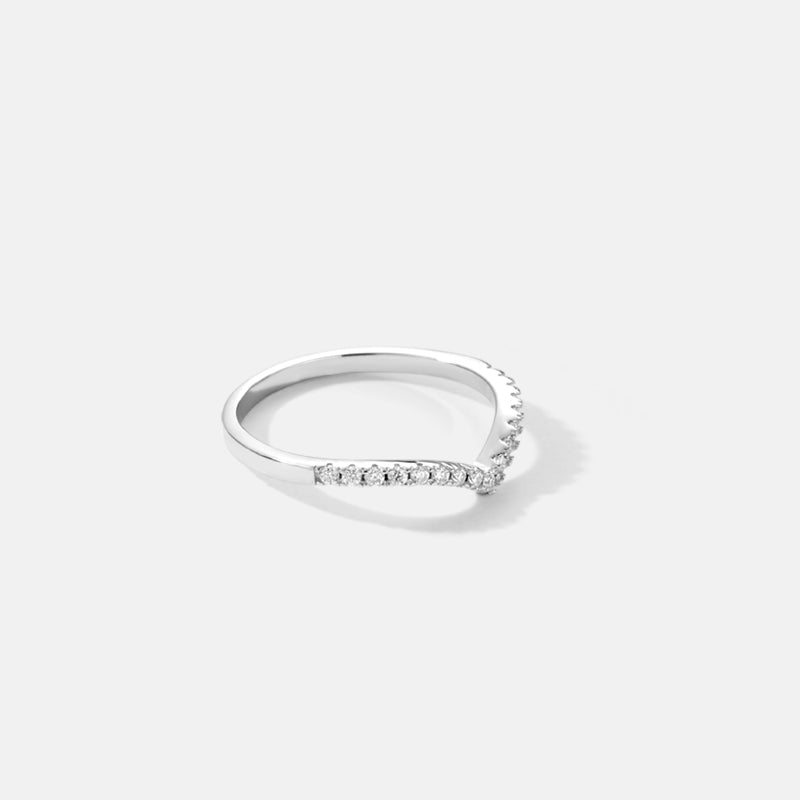 Diana Moissanite Wishbone Gold Vermeil Ring