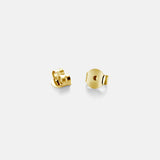 Pip Single Carat Gold Vermeil Oval Studs