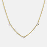 Heart-Struck Crystal Gold Vermeil Necklace