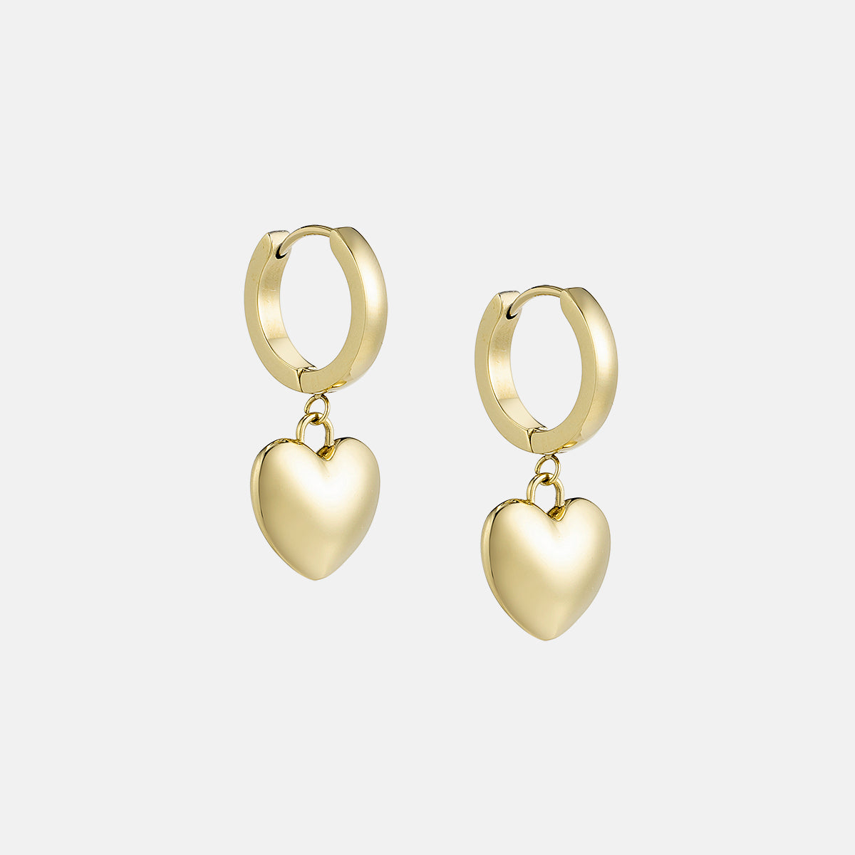 Heart Charm Earrings Set - Mom & Mini