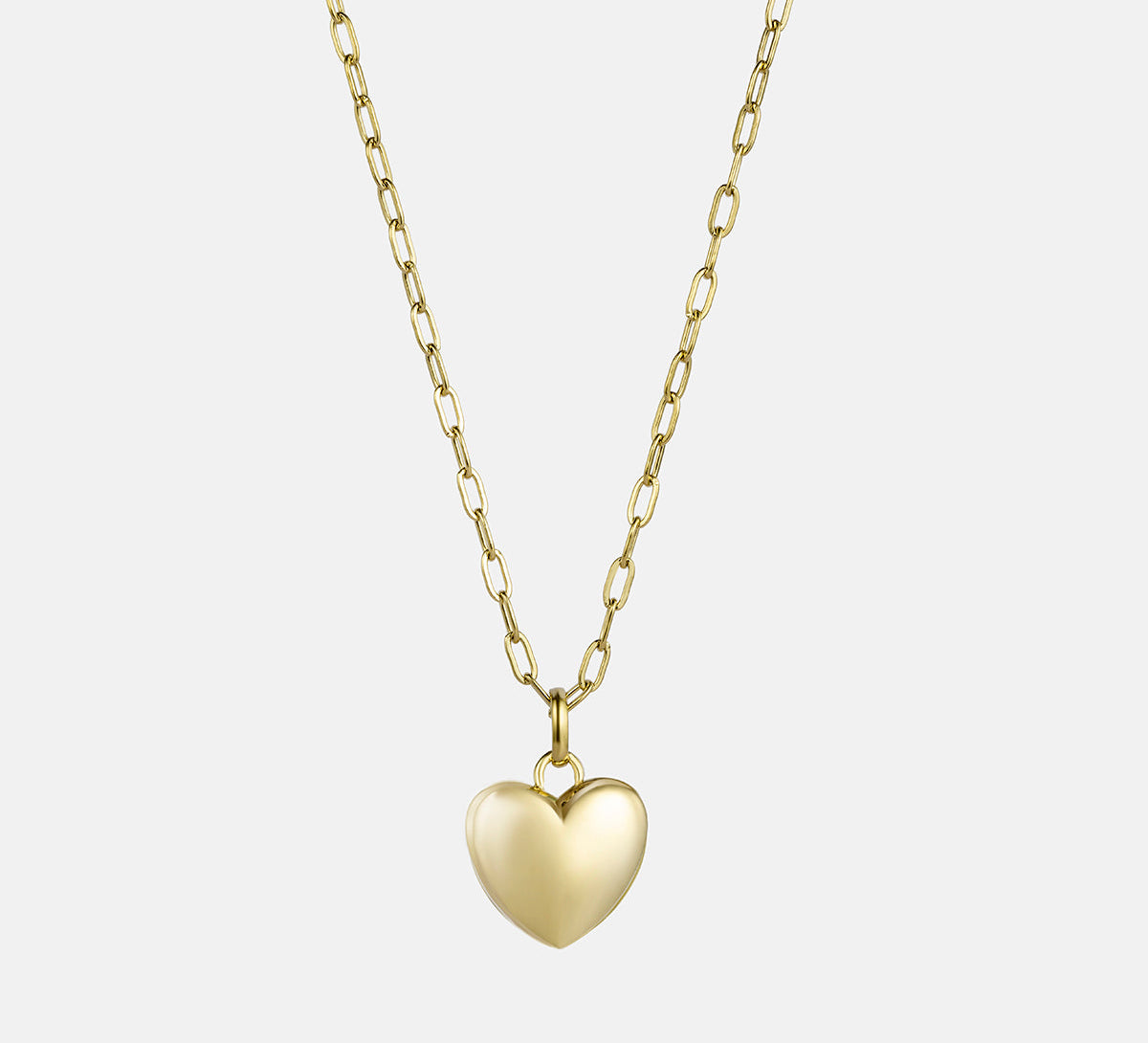 Love Pendant Staple Chain Necklace Set - Mom & Mini