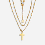 Faith Layered Cross Necklace
